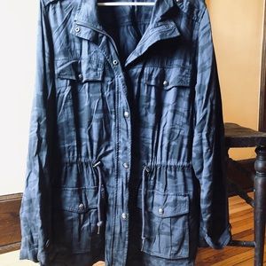 Blue camo utility jacket